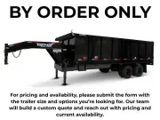 2026 Top Hat DG24 Gooseneck Dump Trailer, Tandem Dual, 24K GVWR, 16’x96” & 20’x96”