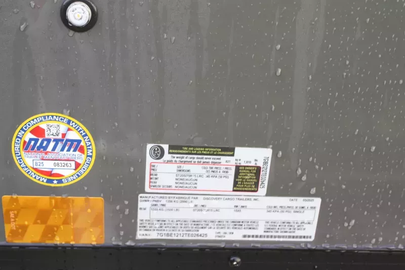 used Cargo (Enclosed) Trailers Discovery Trailers  for sale, in Galion, OH Thumbnail 6