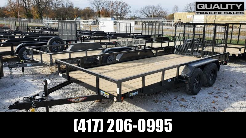 2022 H and H Trailer 82x16 Rail Side Utility Trailer 7K Tand 2022 H and H Trailer 82x16 Rail Side Utility Trailer 7K Tand