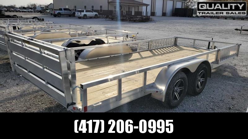 2022 H and H Trailer 82x18 Aluminum ATV Trailer 7K Tandem 2022 H and H Trailer 82x18 Aluminum ATV Trailer 7K Tandem