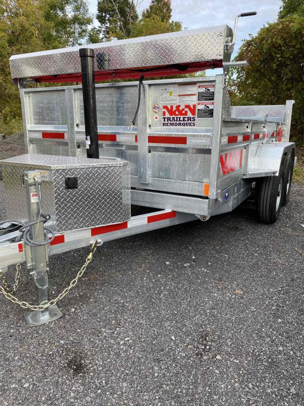2023 N&N 6X12 Galvanized Dump Trailer Northland Trailers Cargo