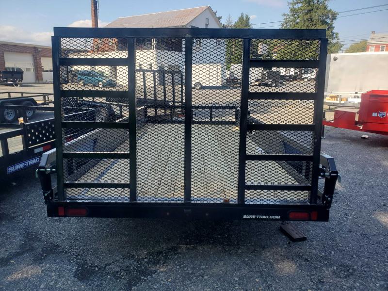 2023 SureTrac 7 x 16 Tube Top ATV Trailer 10K Tandem Givlers Trailer Sales Enclosed trailer