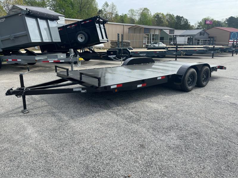 2023 JMA 82X20 7K STEEL FLOOR CAR HAULER DELUXE MODEL Harper Trailer