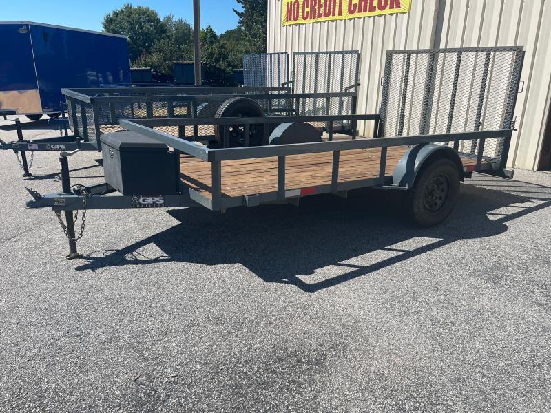 USED 2022 GPS Trailers 76X12 Single Axle Utility Trailer with Toolbox USED 2022 GPS Trailers 76X12 Single Axle Utility Trailer with Toolbox