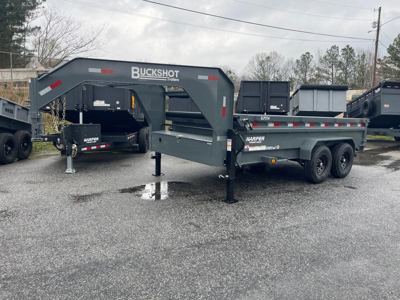 2023 Buckshot 7x14X2 Dump Trailer 14K Harper Trailer Sales Custom