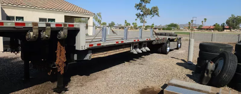 used Low Boy / Drop Deck Semi Trailers Manac Trailer  for sale, in Arizona City, AZ Thumbnail 2