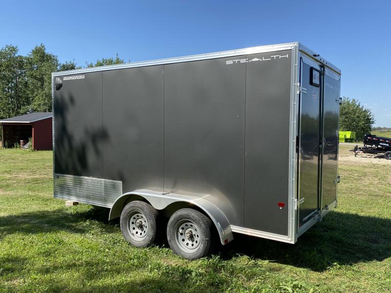 USED- 2020 STEALTH 7FT x 14FT V-Nose Enclosed Trailer 10400LB GVW USED- 2020 STEALTH 7FT x 14FT V-Nose Enclosed Trailer 10400LB GVW