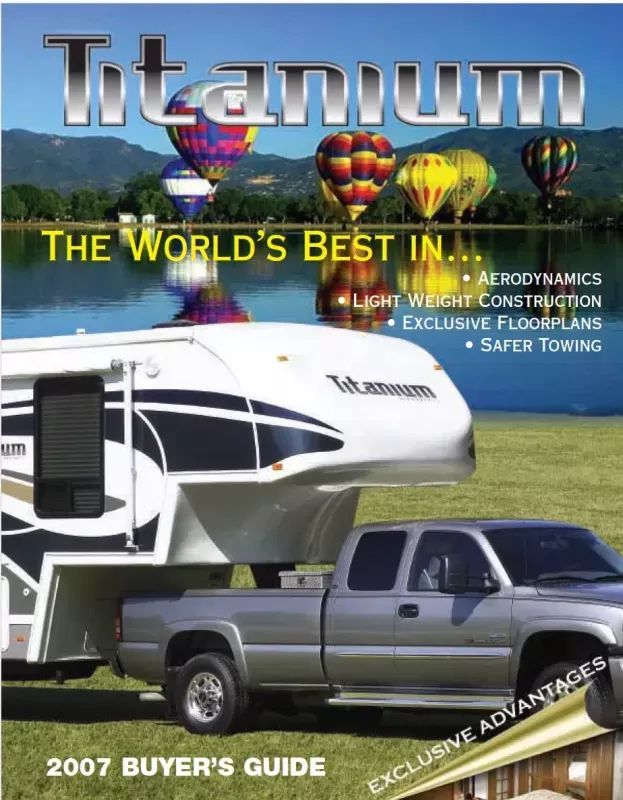 2007 Glendale Titanium Fifth Wheel Trailer - 37' with 3 Sideouts