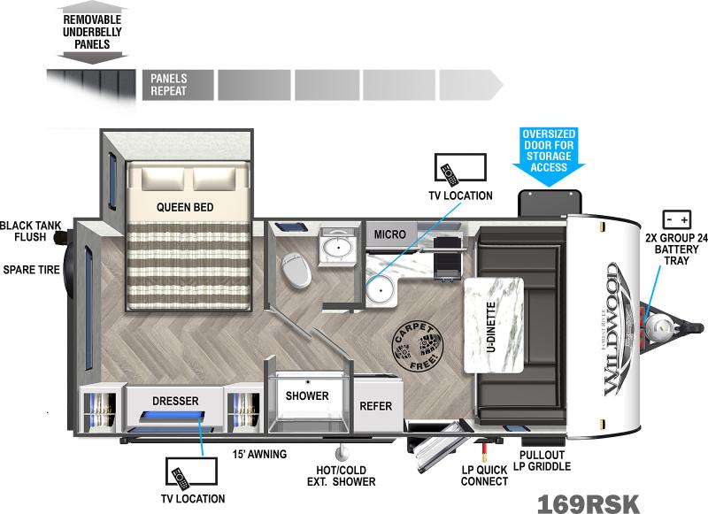 2022 Forest River Inc. 169RSK Travel Trailer 2022 Forest River Inc. 169RSK Travel Trailer