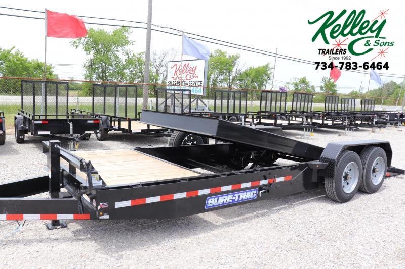 2022 Sure-Trac 7x22(18+4) 16K Tilt Bed Equipment Trailer with Tool Box 2022 Sure-Trac 7x22(18+4) 16K Tilt Bed Equipment Trailer with Tool Box