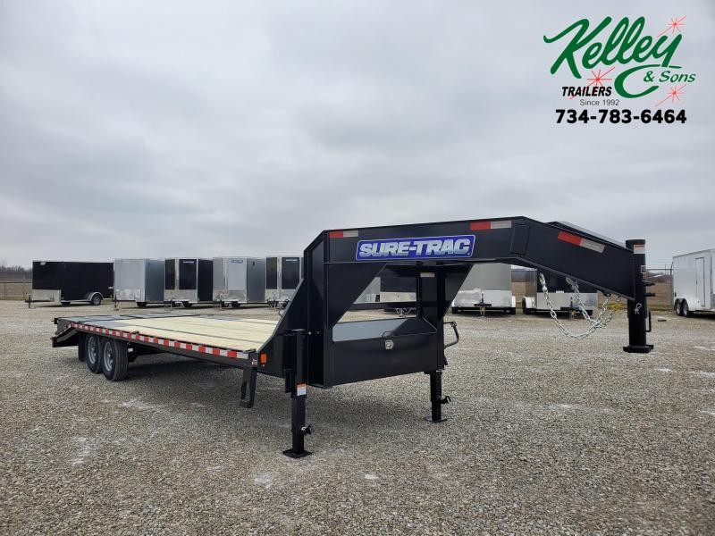 2020 Sure-Trac 8.5x20+5 15K Deckover Gooseneck Flatbed Trailer 2020 Sure-Trac 8.5x20+5 15K Deckover Gooseneck Flatbed Trailer