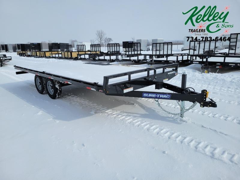 2021 Sure-Trac 8.5x18 10K Flat Deck Deckover Equipment Trailer 2021 Sure-Trac 8.5x18 10K Flat Deck Deckover Equipment Trailer