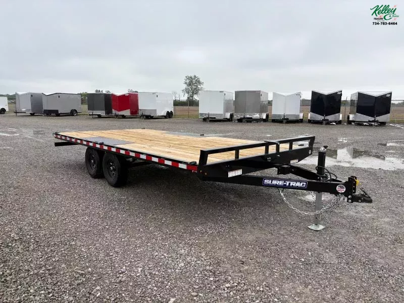 2025 Sure-Trac 8.5 x 18 Low Profile Flat Deck Deckover Trailer  10K