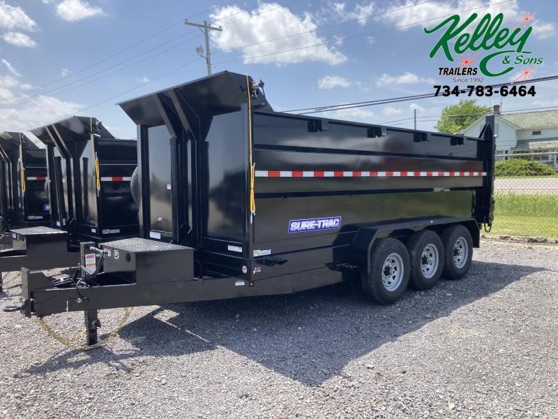 2022 Sure-Trac 16' 21K Telescopic W/4' Sides Dump Trailer 2022 Sure-Trac 16' 21K Telescopic W/4' Sides Dump Trailer