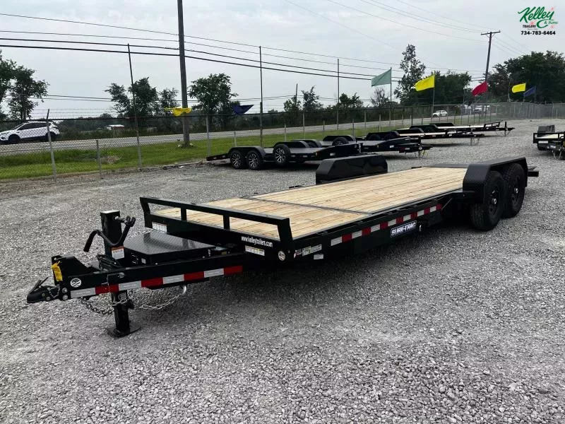 2025 Sure-Trac 7x22(18+4) 14K Tilt Bed Equipment Trailer with Tool Box