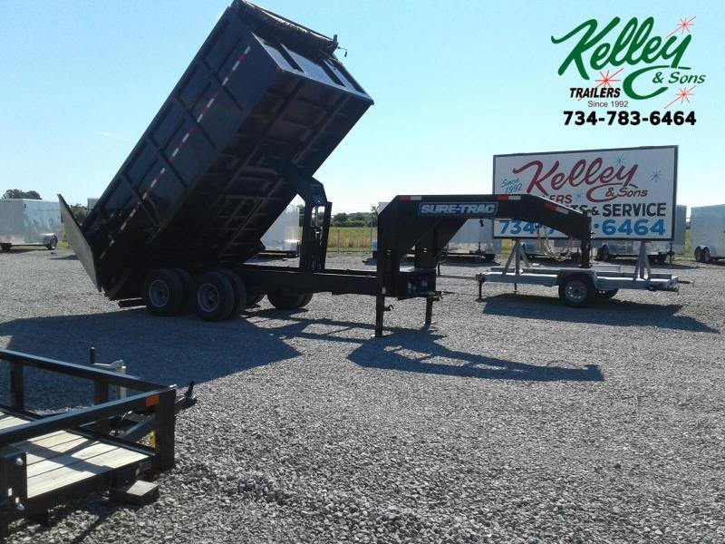 2021 Sure-Trac 96"x16 25.9K Deckover Scissor Dump Trailer 2021 Sure-Trac 96"x16 25.9K Deckover Scissor Dump Trailer