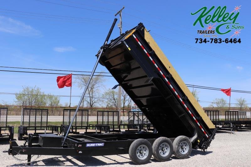 2020 Sure-Trac 82INx16 21K Low Pro Telescopic Bumper Pull Dump Trailer 2020 Sure-Trac 82INx16 21K Low Pro Telescopic Bumper Pull Dump Trailer