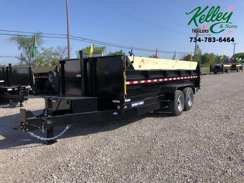 2023 Sure-Trac 82"x16 16K Low Pro Telescopic Dump Trailer 2023 Sure-Trac 82"x16 16K Low Pro Telescopic Dump Trailer