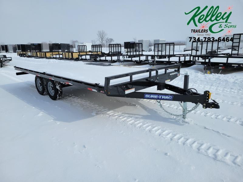 2021 Sure-Trac 8.5x18 10K Flat Deck Deckover Equipment Trailer 2021 Sure-Trac 8.5x18 10K Flat Deck Deckover Equipment Trailer