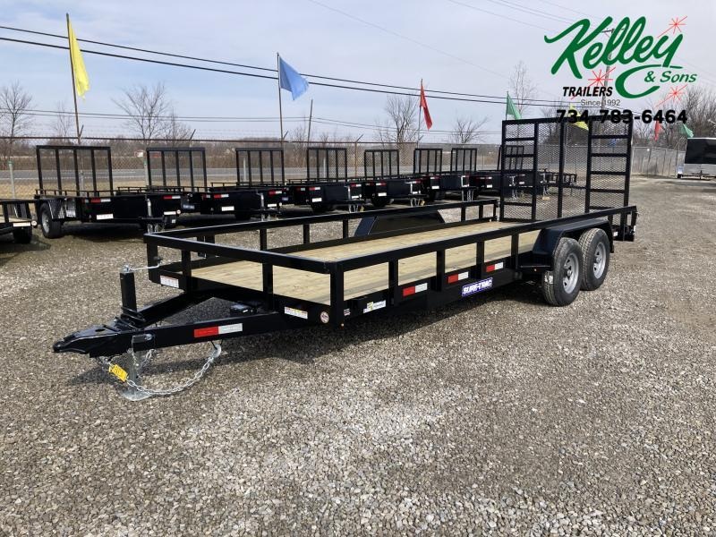 2022 Sure-Trac 7x20 10K Tube Top Utility Trailer 2022 Sure-Trac 7x20 10K Tube Top Utility Trailer