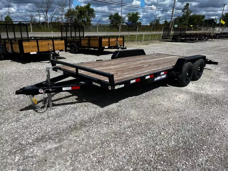 2025 Sure-Trac 7 x 18 (16+2) C-Channel Car Hauler Trailer  7K