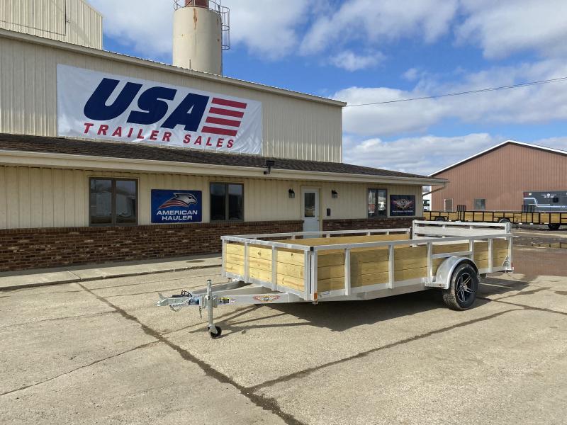 H and H Trailer 82x14 Aluminum Wood Side Utility Trailer Utility Trailer H and H Trailer 82x14 Aluminum Wood Side Utility Trailer Utility Trailer