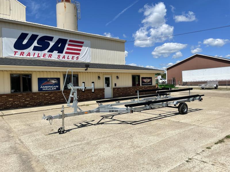 Genesis 20' Float On Tritoon Boat Trailer USA Trailers Michigan's