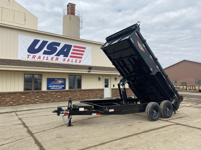 H and H Trailer 83x14 Industrial Dump Trailer 14K Scissor 7ga Floor H and H Trailer 83x14 Industrial Dump Trailer 14K Scissor 7ga Floor
