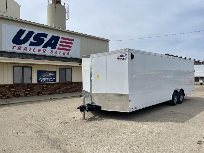 American Hauler 8.5x24 10 Night Hawk White Car / Racing Trailer American Hauler 8.5x24 10 Night Hawk White Car / Racing Trailer