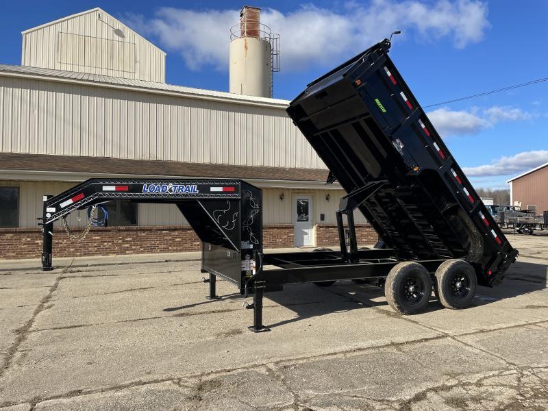 Load Trail 83x14 Goose Neck Dump Trailer w/Dbl Jacks Load Trail 83x14 Goose Neck Dump Trailer w/Dbl Jacks