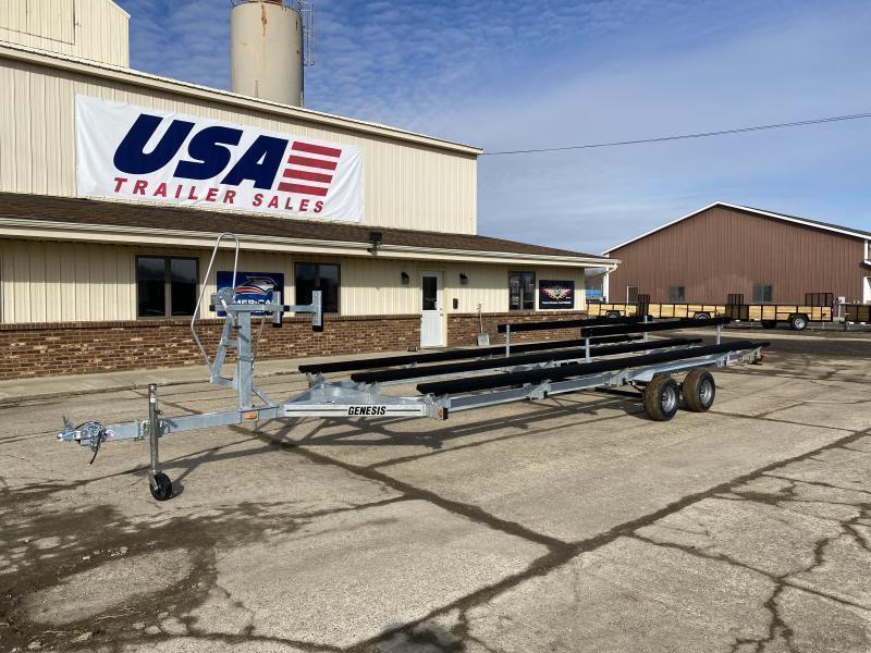 Genesis 20' Float On Tritoon Boat Trailer w/ Electric Brakes USA