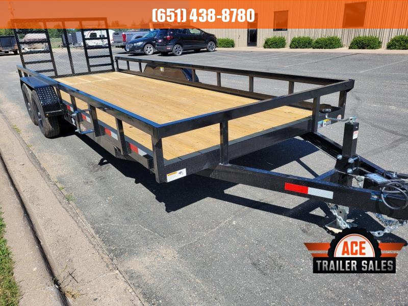 2022 H and H Trailer 82x20 Heavy Rail Side Landscape Trailer 10K Tandem (H8220HTRS-100) Utility Trailer 2022 H and H Trailer 82x20 Heavy Rail Side Landscape Trailer 10K Tandem (H8220HTRS-100) Utility Trailer