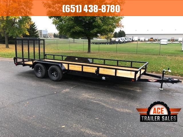 2022 H and H Trailer 82x18 Rail Side Utility Trailer 7K Tandem (H8218TRS-070) Utility Trailer 2022 H and H Trailer 82x18 Rail Side Utility Trailer 7K Tandem (H8218TRS-070) Utility Trailer