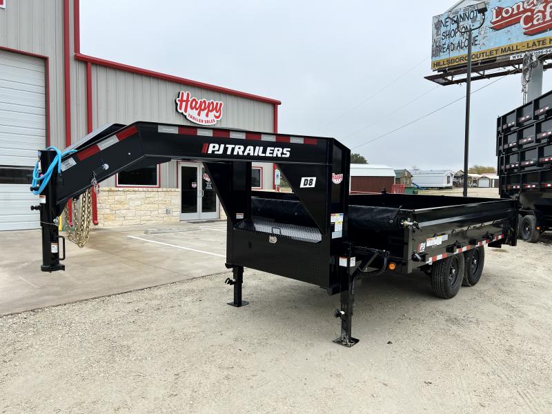 2023 PJ Trailers Gooseneck 96"x14' Deckover Dump 8VDUvo3leluf