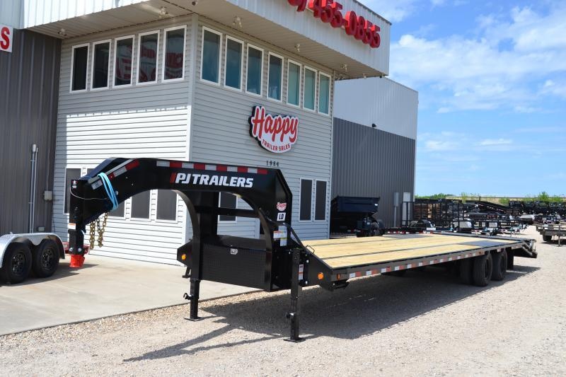 2023 PJ Trailers 102" x 25' Gooseneck Flatbed 5' Dovetail W/Flip over