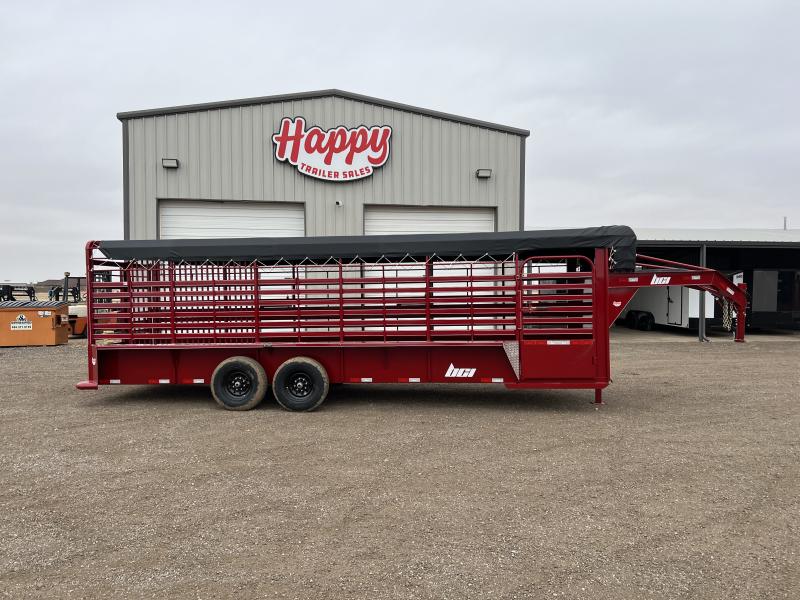 2023 BCI Trailers 24' Gooseneck Bar Top Stock Trailer 2023 BCI Trailers 24' Gooseneck Bar Top Stock Trailer