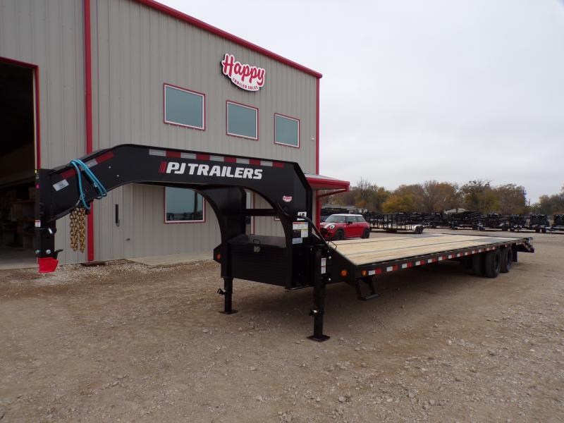 2023 PJ Trailers 102"x30' GN Flatbed Trailer Happy Trailer Sales