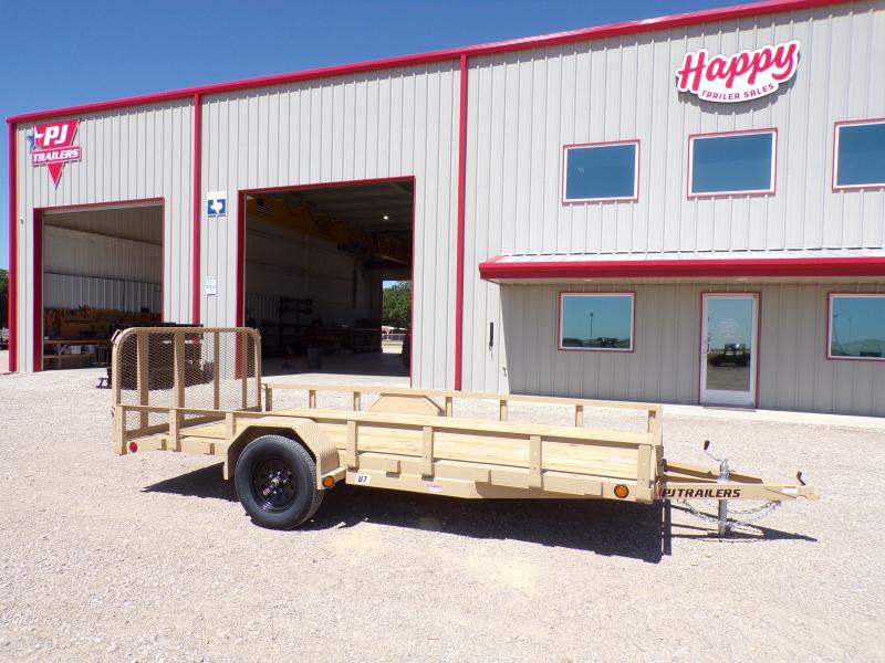 2023 PJ 77"x14' Single Axle Channel Utility Trailer - U7 2023 PJ 77"x14' Single Axle Channel Utility Trailer - U7