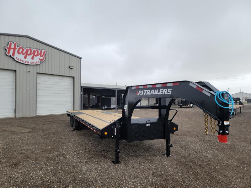 2023 PJ Trailers 102"x32' LD Deckover Flatbed Trailer Happy Trailer