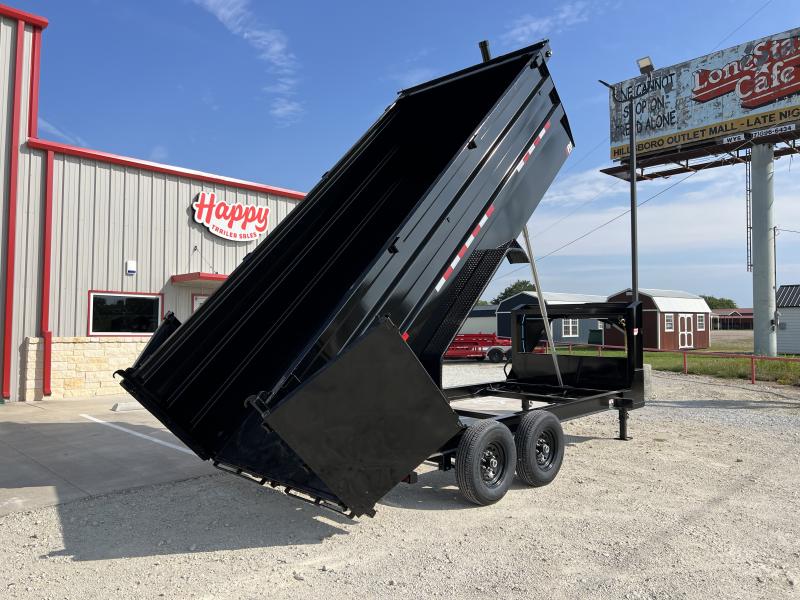 2024 PJ 83"x16' GN Tandem Axle Low Pro Telescopic Dump w/ 48" Sides - DT 2024 PJ 83"x16' GN Tandem Axle Low Pro Telescopic Dump w/ 48" Sides - DT