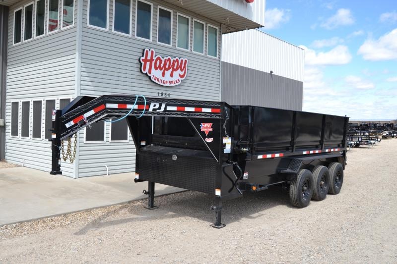 2022 PJ 83"x16' Gooseneck Low Profile Dump Trailer - DX 2022 PJ 83"x16' Gooseneck Low Profile Dump Trailer - DX