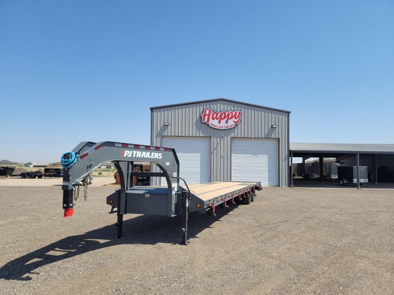 2023 PJ Trailers 102"x40' GN Flatbed Trailer Monster Ramps 14 Ply Tires 2023 PJ Trailers 102"x40' GN Flatbed Trailer Monster Ramps 14 Ply Tires