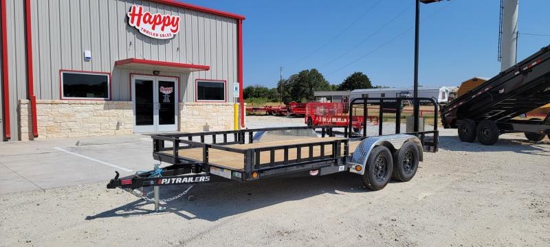 2023 PJ 83"x 16' Tandem Axle Utility 2' Dovetail 3' Fold up Gate 2023 PJ 83"x 16' Tandem Axle Utility 2' Dovetail 3' Fold up Gate