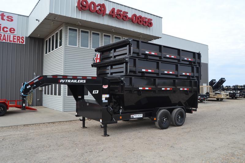 2023 PJ 83"x14' GN Roll Off Dump Trailer w/3Bin Package DR Happy