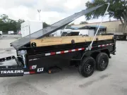 2026 PJ Trailers 7 x 14 DV Model with Hydraulic Jack