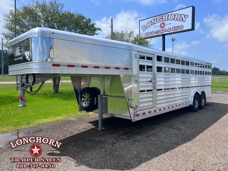 2024 Elite 24ft Show Cattle Stock Trailer with Side Ramp Stock / Stock Combo Trailer