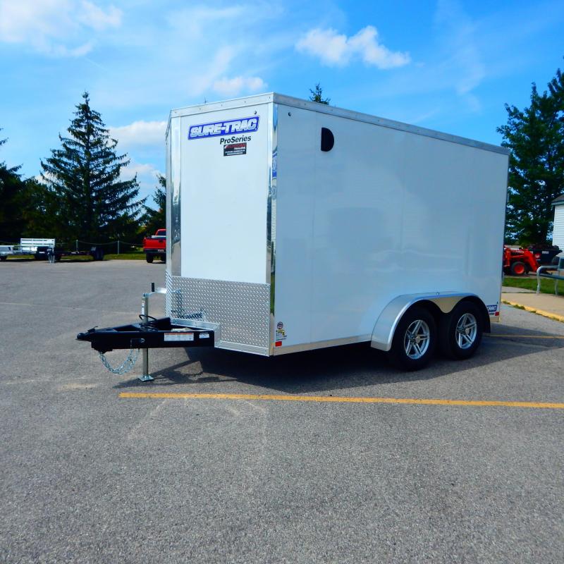 2021 Sure-Trac 7 x 12 Pro Series Enclosed Wedge Cargo T 2021 Sure-Trac 7 x 12 Pro Series Enclosed Wedge Cargo T