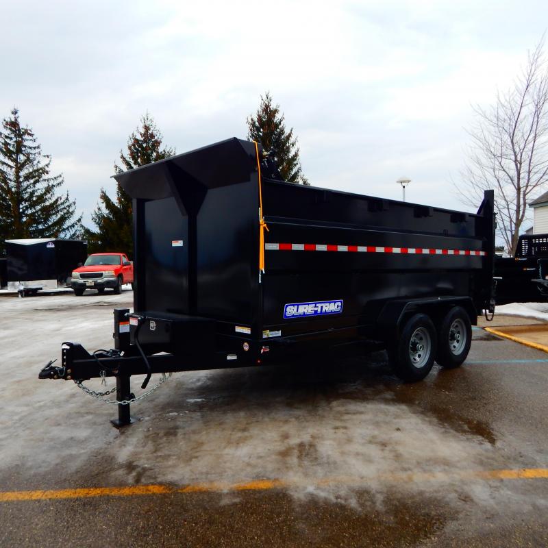 2022 Sure-Trac 82 IN x 14 HD Low Profile Dump Trailer w 2022 Sure-Trac 82 IN x 14 HD Low Profile Dump Trailer w