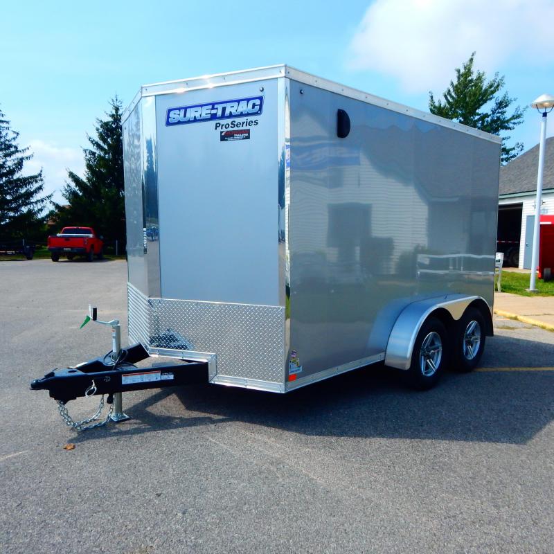 2021 Sure-Trac 7 x 12 Pro Series Enclosed Wedge Cargo T 2021 Sure-Trac 7 x 12 Pro Series Enclosed Wedge Cargo T