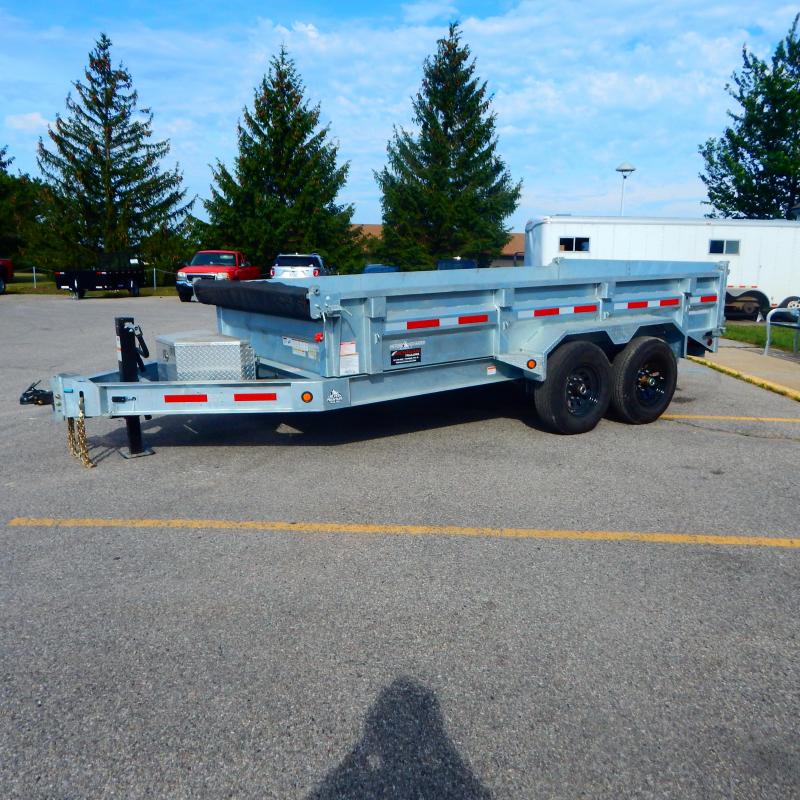2022 Silver Mountain Trailers 7x16 14k Galvanized Dump Trailer 2022 Silver Mountain Trailers 7x16 14k Galvanized Dump Trailer